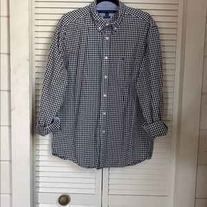 Tommy Hilfiger Black and White Gingham Shirt